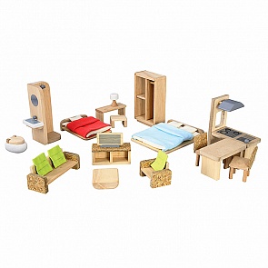 Набор мебели для кукольного дома (Plan Toys, 7157k)